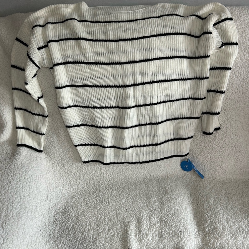 Striped Black and White Sweater